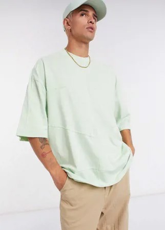 Зеленая oversized-футболка ASOS DESIGN-Зеленый цвет