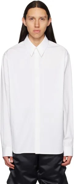 Белая рубашка с острым воротником We11done