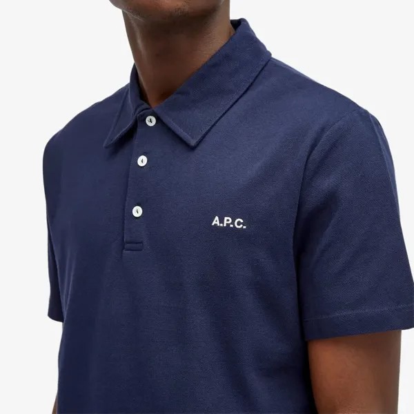 A.P.C. Поло с логотипом carter, синий