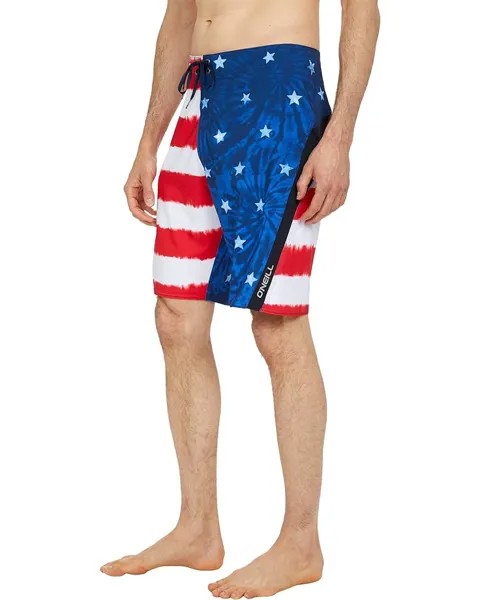 Шорты для плавания O'Neill Superfreak Patriot Boardshorts, цвет Red/White/Blue