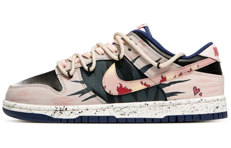 Кроссовки Nike Dunk Skateboarding Shoes Unisex Low-top Beige, хаки