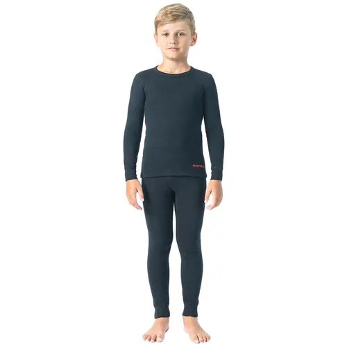 Комплект термобелья для мальчиков Montero Outdoor Cotton Comfort размер 92-98, черный