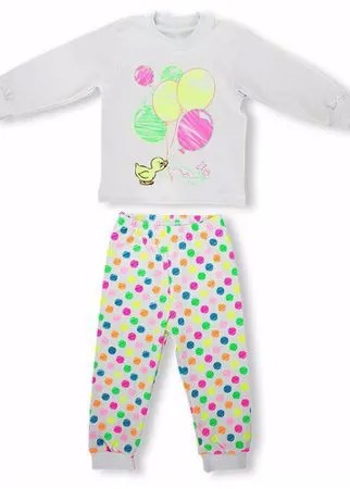 Пижама LEO размер 116, белый/мультиколор