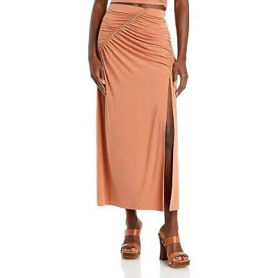 ALC Женская коричневая длинная юбка-миди Dawson со рюшами L BHFO 0780