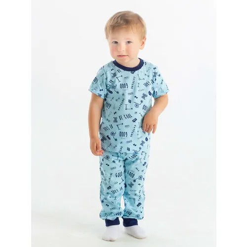 Пижама  КотМарКот, размер 92, голубой