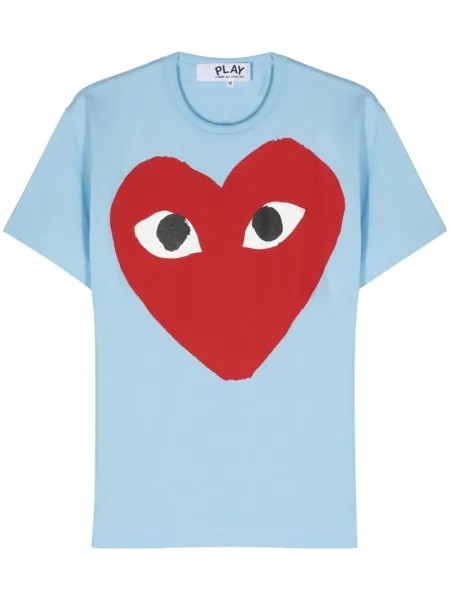 Comme Des Garçons Play футболка с принтом, синий