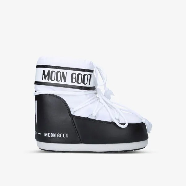 Нейлоновые зимние ботинки icon low 2 на шнуровке Moon Boot, белый