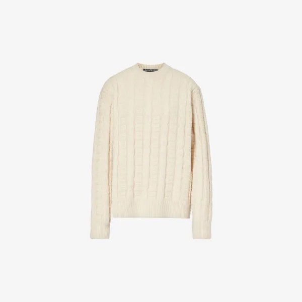 Джемпер свободной вязки Kelvir из смесовой шерсти Acne Studios, цвет oatmeal melange