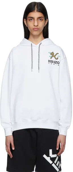 Белый Худи Kenzo Paris Tiger Tail K