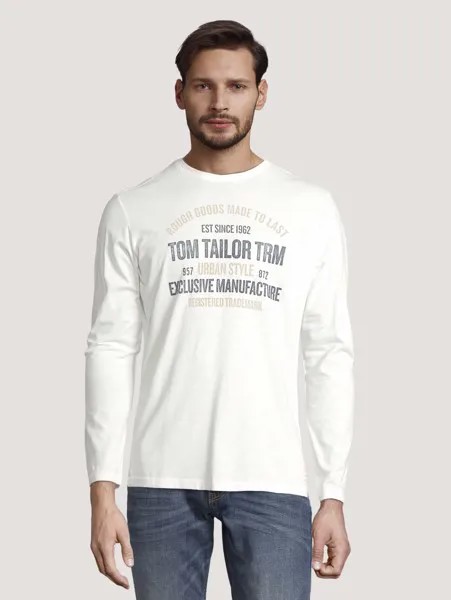 Лонгслив мужской TOM TAILOR 1029142 белый M