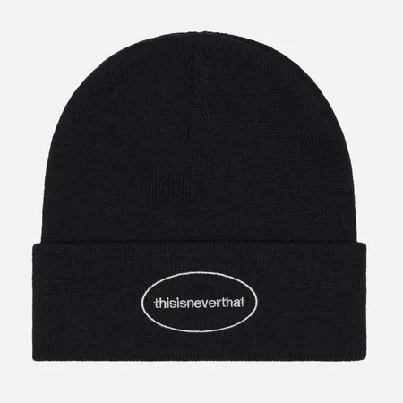 Шапка thisisneverthat E/T-Logo Beanie, цвет чёрный