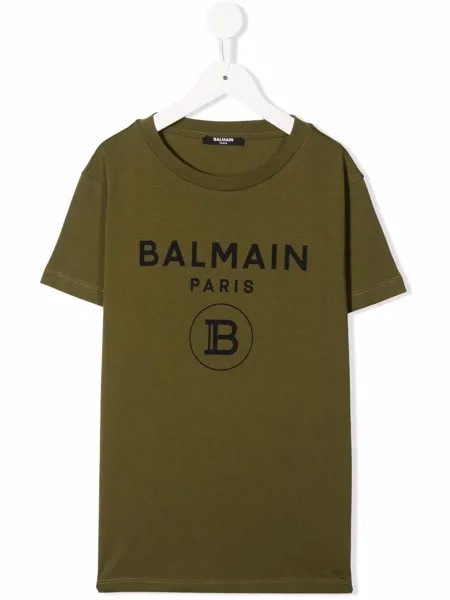 Balmain Kids футболка с логотипом