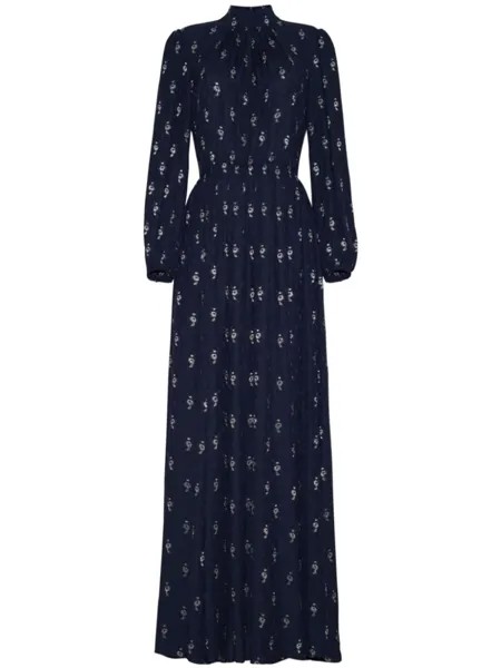 Adam Lippes платье макси Filippa, синий