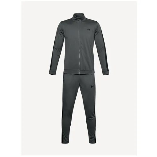 Костюм Under Armour, олимпийка и брюки, силуэт прилегающий, карманы, размер 3XL, серый