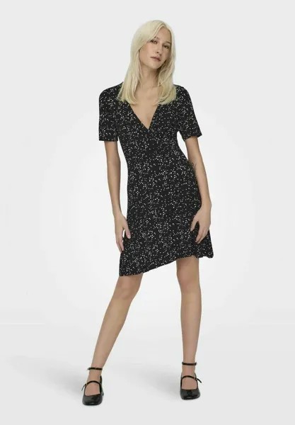 Платье из джерси Kurzes ONLY, черное