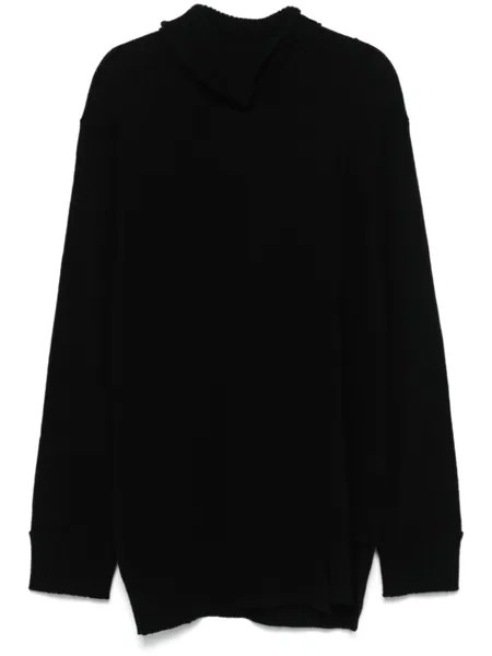 Yohji Yamamoto свитер с высоким воротником, черный