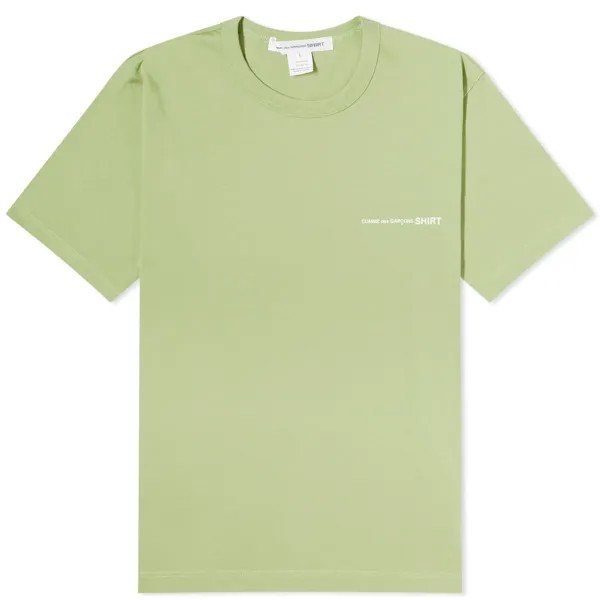 Футболка Comme Des Garçons Shirt Chest Logo T-Shirt, хаки