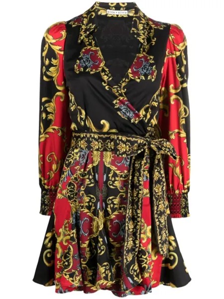 Alice + olivia платье Alisa с запахом, красный