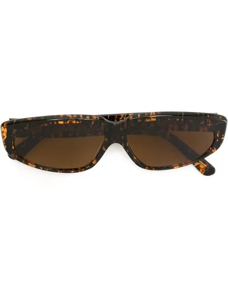 Moschino Pre-Owned солнцезащитные очки в квадратной оправе