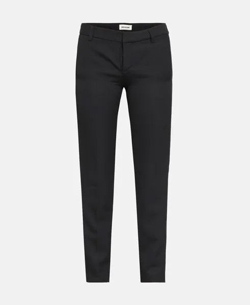 Шерстяные брюки Zadig&Voltaire, черный
