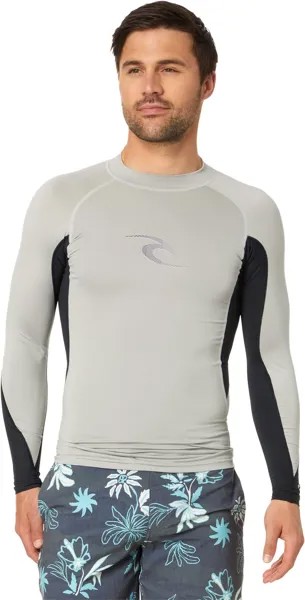Футболка Waves L/S Performance Fit UV Rip Curl, цвет Light Grey Marle