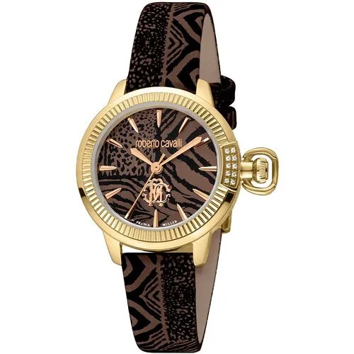 Наручные часы Roberto Cavalli by Franck Muller Logo, коричневый