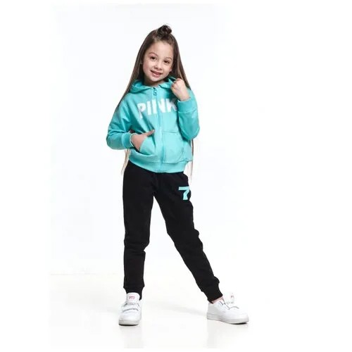Спортивный костюм для девочки Mini Maxi, модель 0958, цвет бирюзовый, размер 104