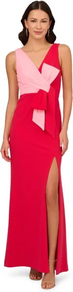 Платье Adrianna Papell Two-Tone Evening Gown, цвет Pink/Red