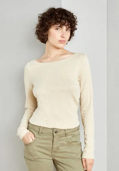 Рубашка с длинным рукавом LONG SLEEVE BOAT NECK Marc O'Polo, бежевый