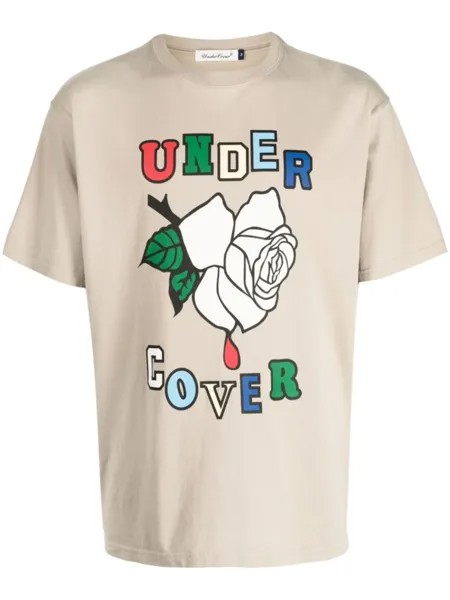 Undercover футболка Rose, коричневый