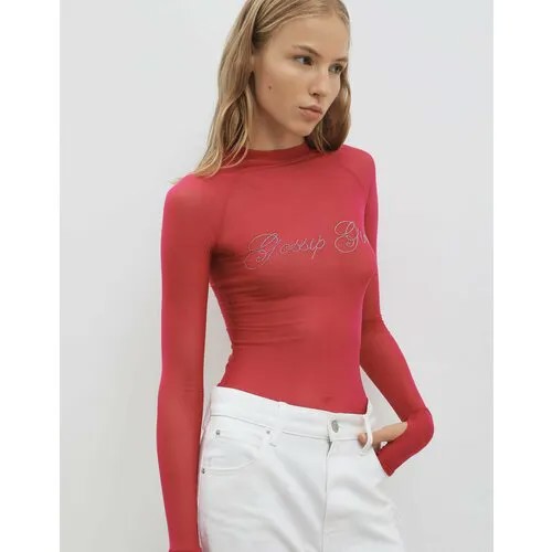 Лонгслив Gloria Jeans, размер XS (38-40), розовый