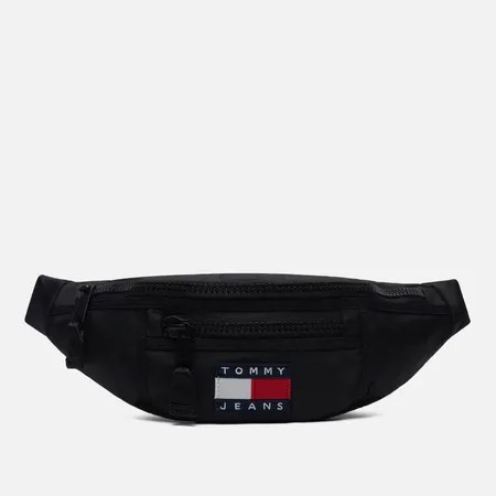 Сумка на пояс Tommy Jeans Heritage Bumbag Recycled Polyester, цвет чёрный