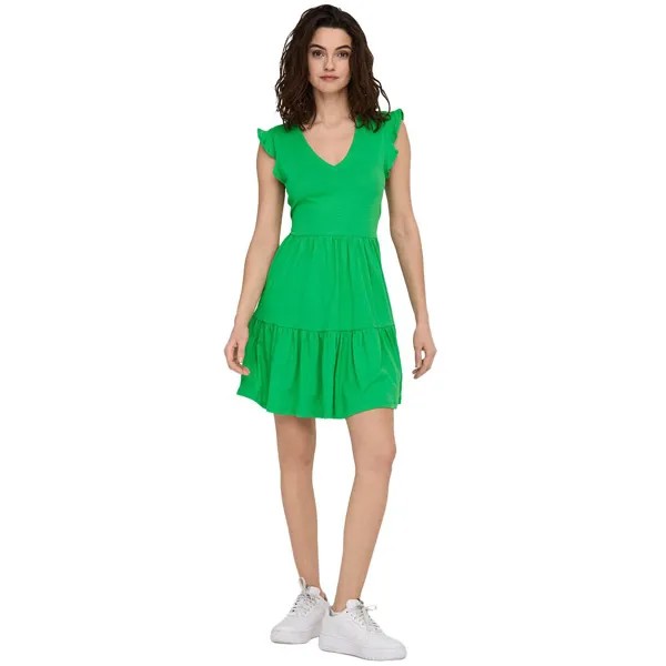 Короткое платье Only May Cap Short Sleeve, зеленый