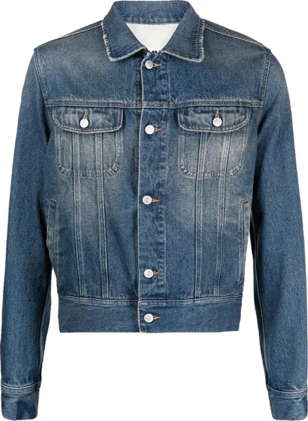 Куртка MM6 Maison Margiela Denim Jacket Green Cast, зеленый