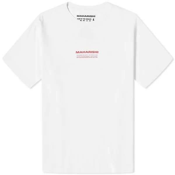 Футболка Maharishi 30Th Anniversary Aum T-Shirt, белый