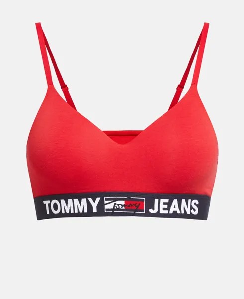 Бюстгальтер с формованной чашкой Tommy Jeans, красный