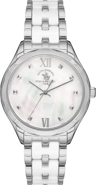 Наручные часы женские Santa Barbara Polo & Racquet Club SB.1.10300-1 серебристые