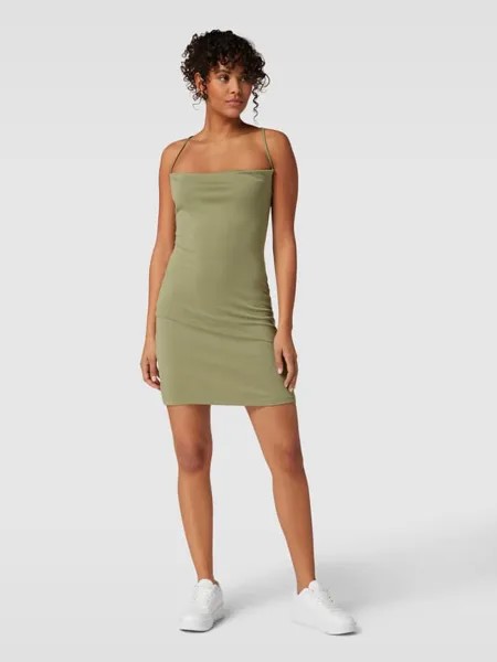 Мини-платье со шнуровкой Review, зеленый лайм