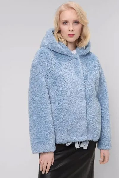 Дубленка женская Belucci BL21096141-009 голубая 46