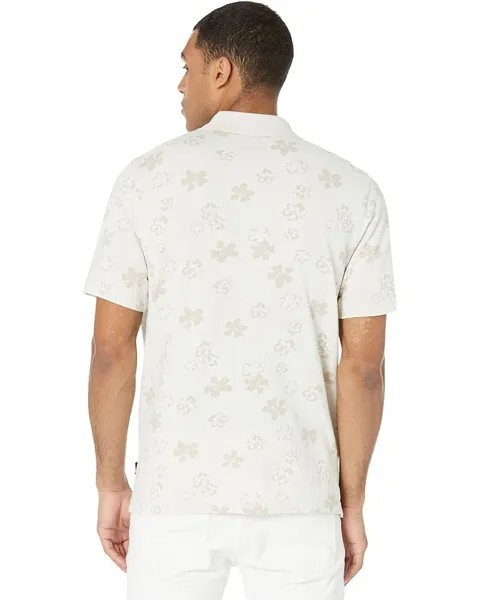 Поло Ted Baker Tyssen Flower Jacquard Polo, экрю