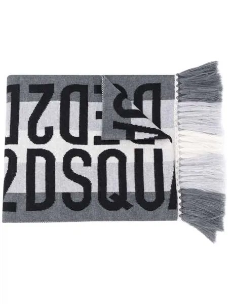Dsquared2 шарф с жаккардовым логотипом