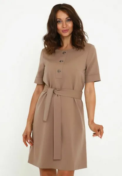 Платье повседневное DREIVIERTELARM GERADE Awesome Apparel, цвет dark beige