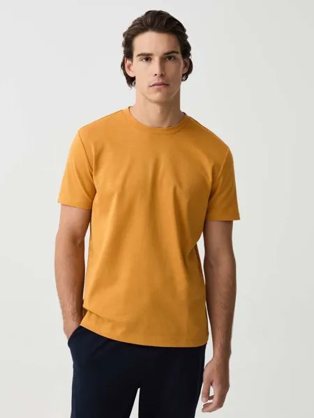 Футболка стандартного кроя с круглым вырезом Ovs, цвет caramel yellow
