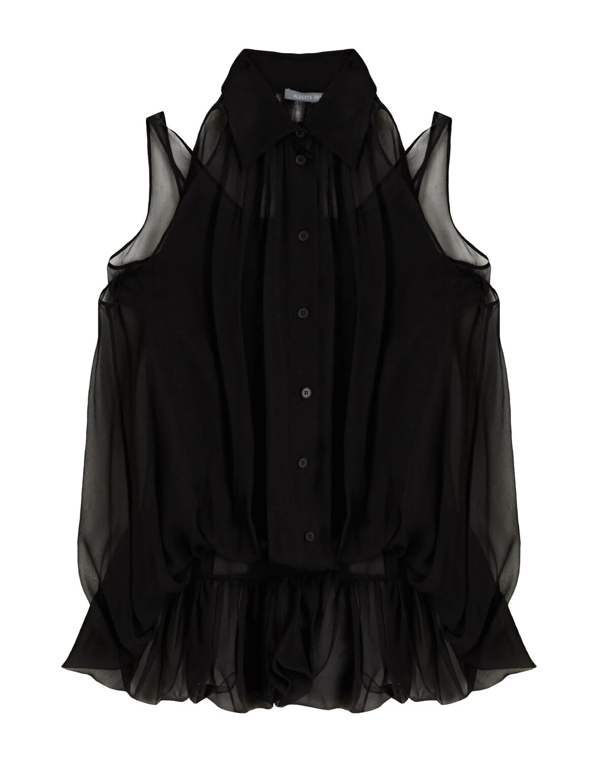 Рубашка Alberta Ferretti, черный