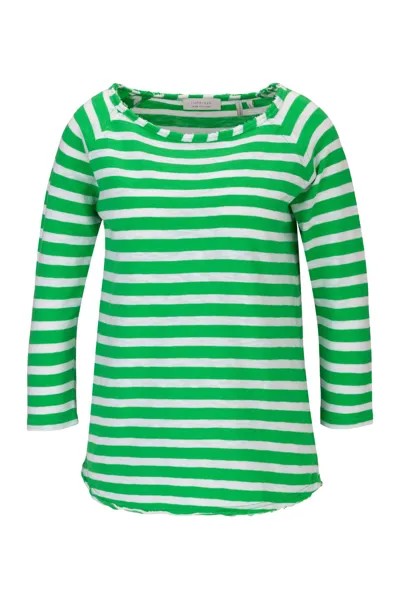 Лонгслив Rich & Royal Langarmshirt Organic Heavy Jersey Striped, зеленый