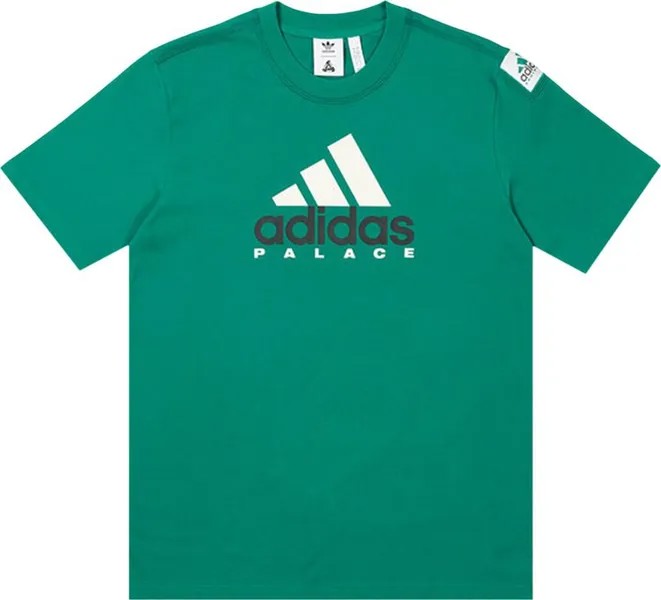 Футболка Palace x adidas EQT Tee 'Green', зеленый