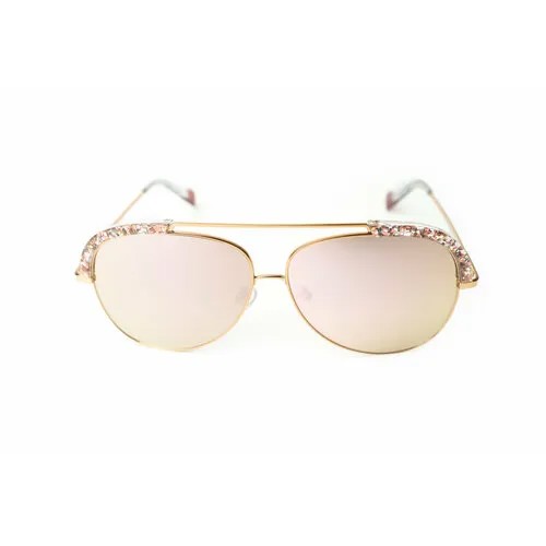Солнцезащитные очки FURLA, золотой, розовый