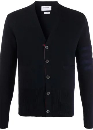 Thom Browne кардиган с V-образным вырезом и полосками 4-Bar