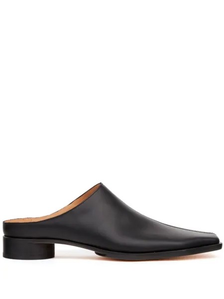 MM6 Maison Margiela слиперы с квадратным носком, черный