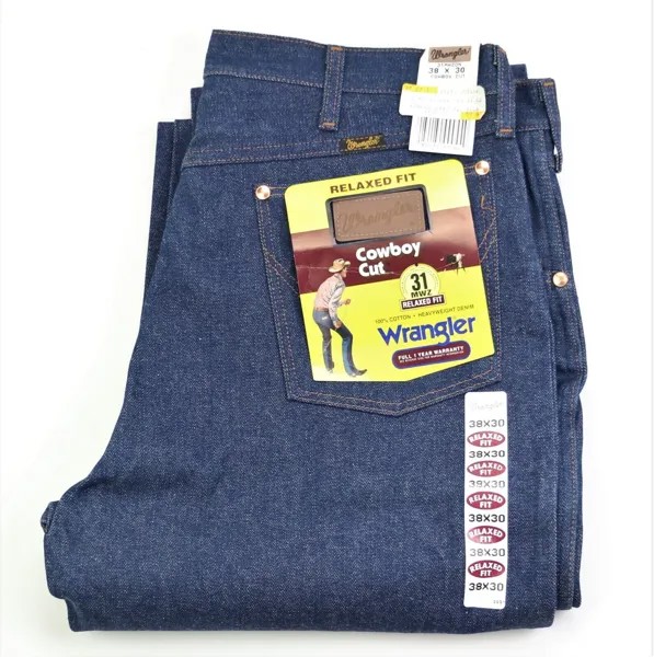 Винтажные мужские джинсы Wrangler 31MWZ W38 L30 свободного кроя Made in USA Deadstock